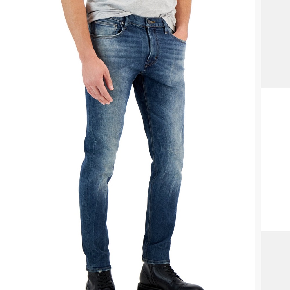 MICHAEL KORS MENS PARKER SLIM FIT DENIM BLUE JEANS COTTON ELASTANE SZ 32/32